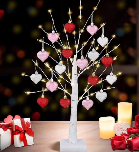 valentine's day tree decorations